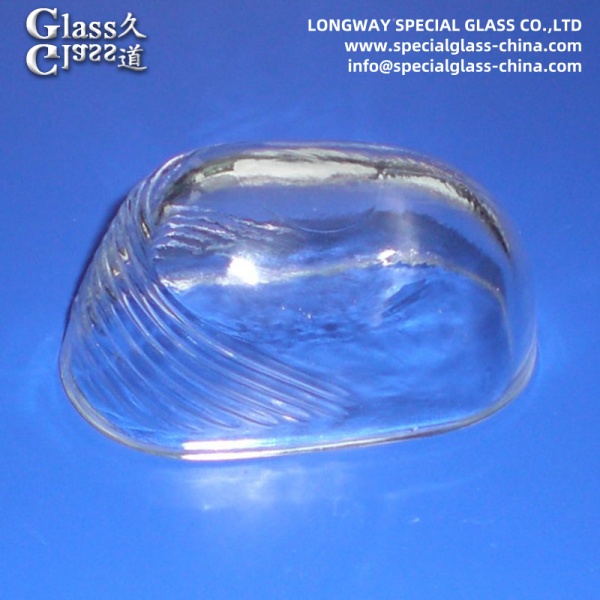 Couverture de lentille de lampe thermique personnalisée en verre borosilicate