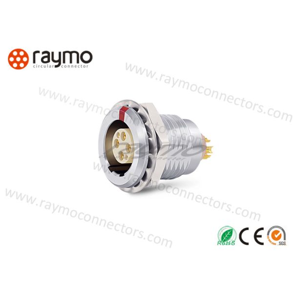 CE ROHS Certified Circular Push Pull Connectors, Electrical Power Connector 2 3 4 Pins