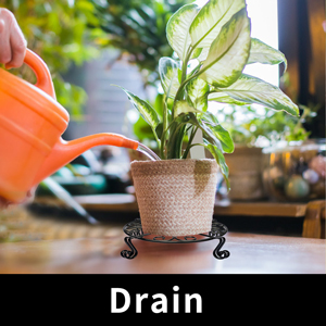 Стальная ржавчина Железный завод стойка для цветочного горшка Тяжелый грузовой горшок держатель Внутреннее наружное оформление