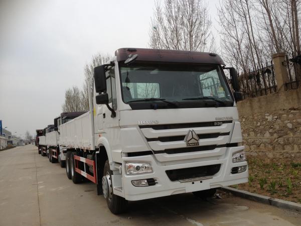 40 Ton Euro II ZF8098 Steering Sinotruk Howo7 Heavy duty Cargo Trucks with 10tires LHD336HP Sigle bed