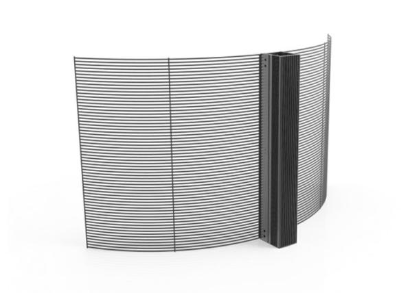 7.81mm P7.8 Curved Transparent LED Screens High Brightness HDMI2.0