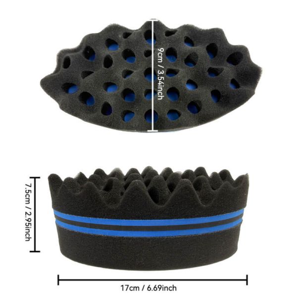 Oval Curl Hair Sponge Small Medium Large XL OEM Magic Twist Sponge
