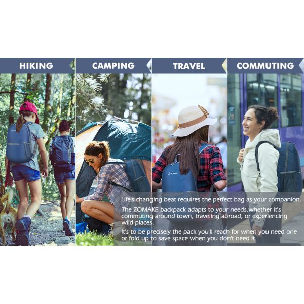 ODM Outdoor Hiking Backpack Water Resistant 20l Packable Backpack Foldable