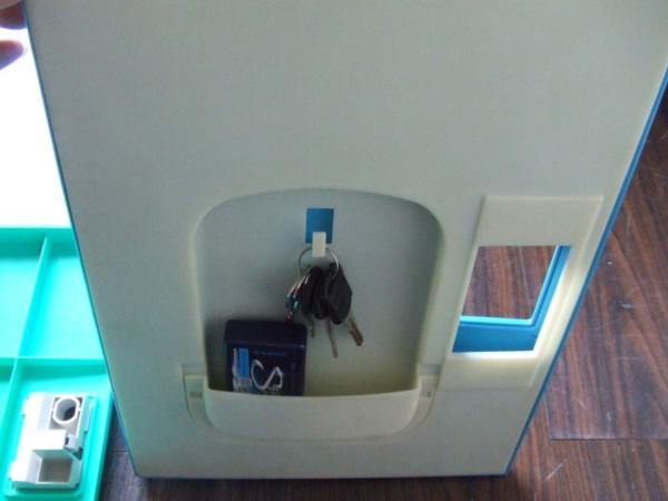 Multi Tier Shoe Locker Storage , Vandal Resistant Blue School Lockers