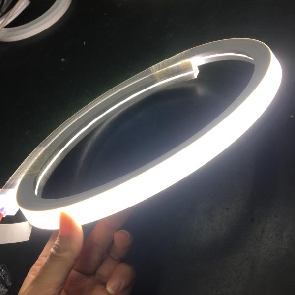 IP65 Impermeável 24V Luz flexível de néon plana Luz de banda LED de visão superior branca