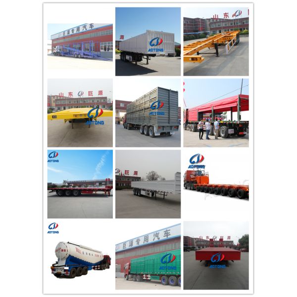 Clientes Opcional 2 Ejes de furgoneta seca tipo remolque de carga con sistema de frenado de doble línea