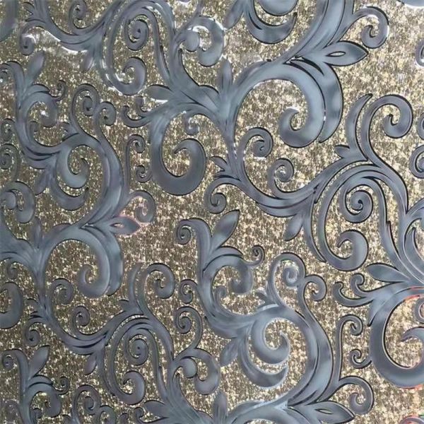 Большая стеклянная панель зеркало 4 мм Золотой Антикварный двойной покрытый для ванной комнаты