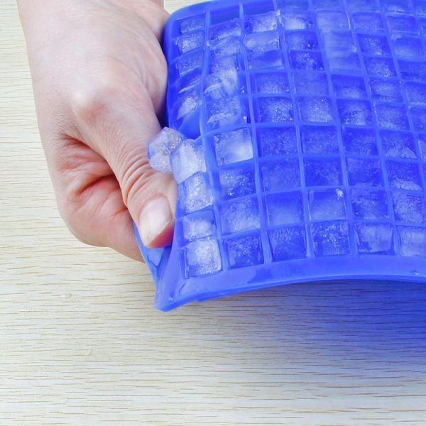 Fancy reusable high quality silicone 160 square ice cube tray