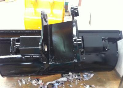 Black Hydraulic Tilt Ditching Bucket , Tilting Mud Bucket Customized Design