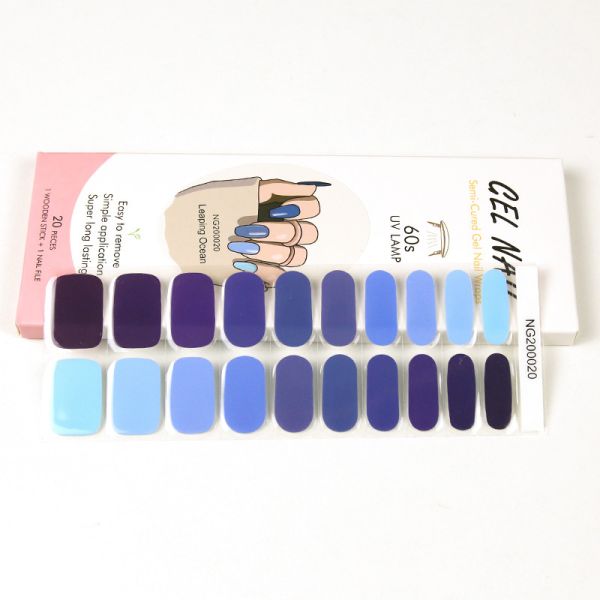 New design gel nail wraps LED lamp gel strips OEM Gel nail Beauty Products Finger Nail Art