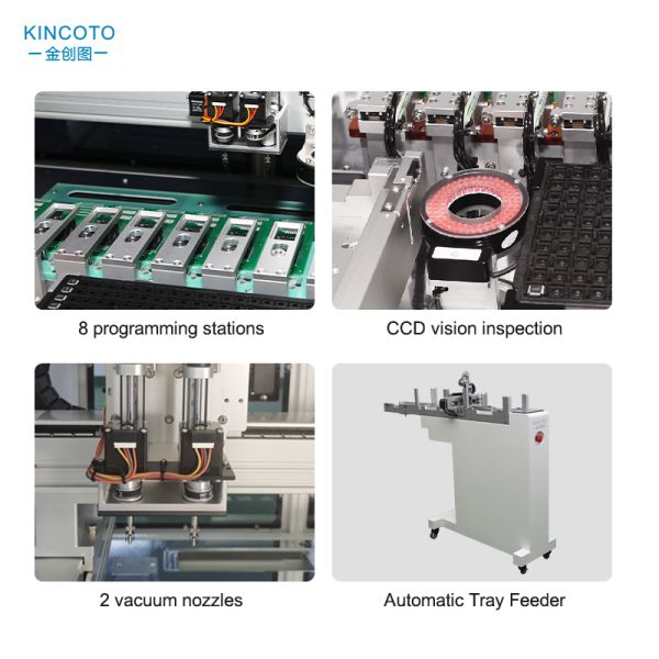 KA1800 Cost-Effective Full-Automatic IC Programming Machine 1800UPH, Wide Chip Compatibility for MCU, Flash Chips in Electronic Assembly Lines
