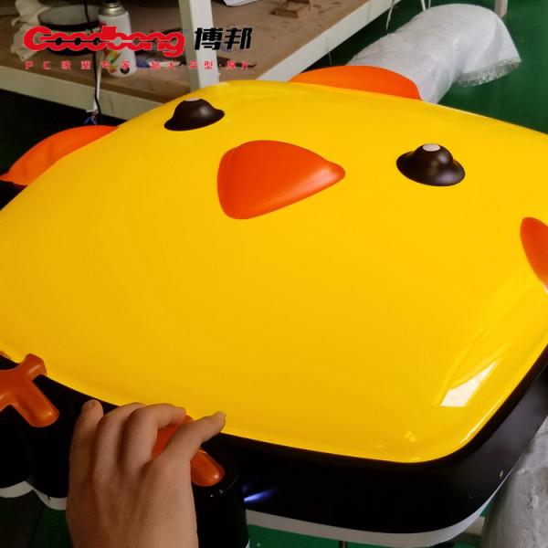 Signboard manufacturer Food company custom-made outdoor cute chicken shaped blister vacuum foam led light box