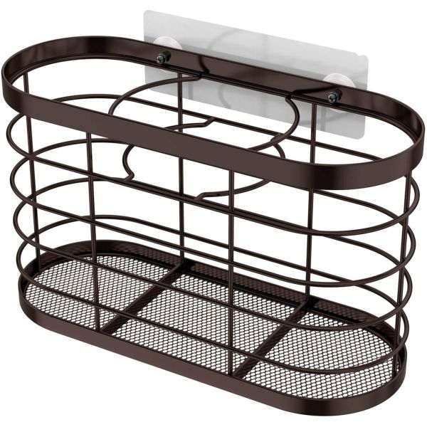 Удобная и стильная дверь настенного шкафа для сушилки для волос Организатор ванной комнаты