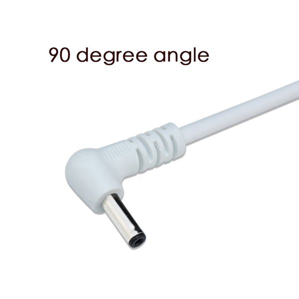 Blanco Negro Ángulo de 90 grados 5.5x2.1mm 5.5x2.5mm 1.35x3.5mm Cable de alimentación USB a CC