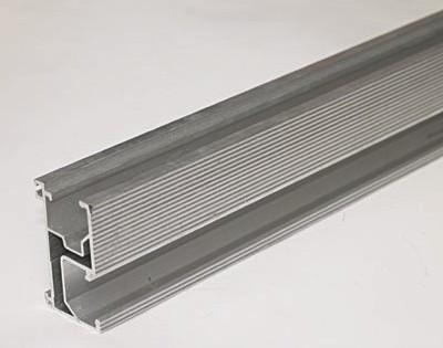 Trilho de montagem solar de prata do telhado com alumínio AL600-T5 anodizado