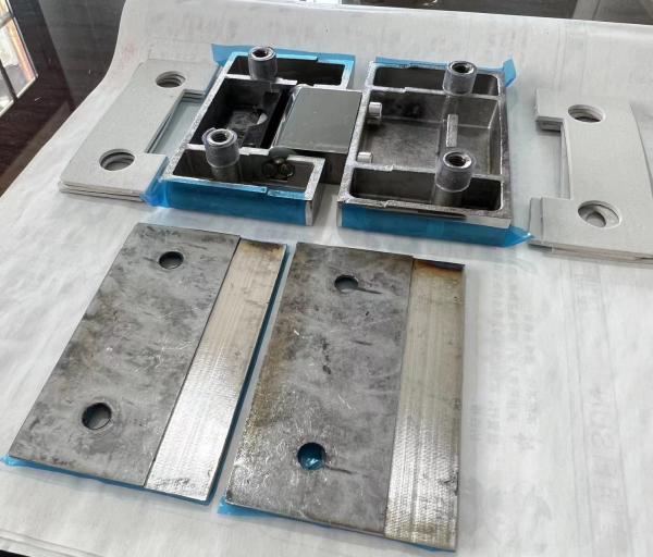 Thickened Heavy Duty Shower Door Hinges Stainless Steel Casting Corrosion Proof