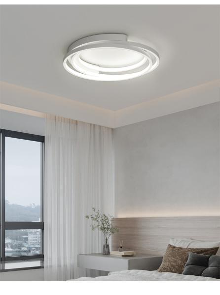 Modern Creative Wrought Iron Ceiling Lights Atmosphere Living Room ring Ceiling Lights(WH-MA-249)
