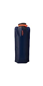 Solid Flexible Water Bottle Carabiner, Foldable Water Bottles Water Pouch Flexible - Reusable Travel Water Bottle