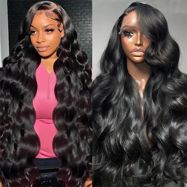 Virgin Hair Frontal Wig with Swiss Lace Openings and Raw Indian Hair