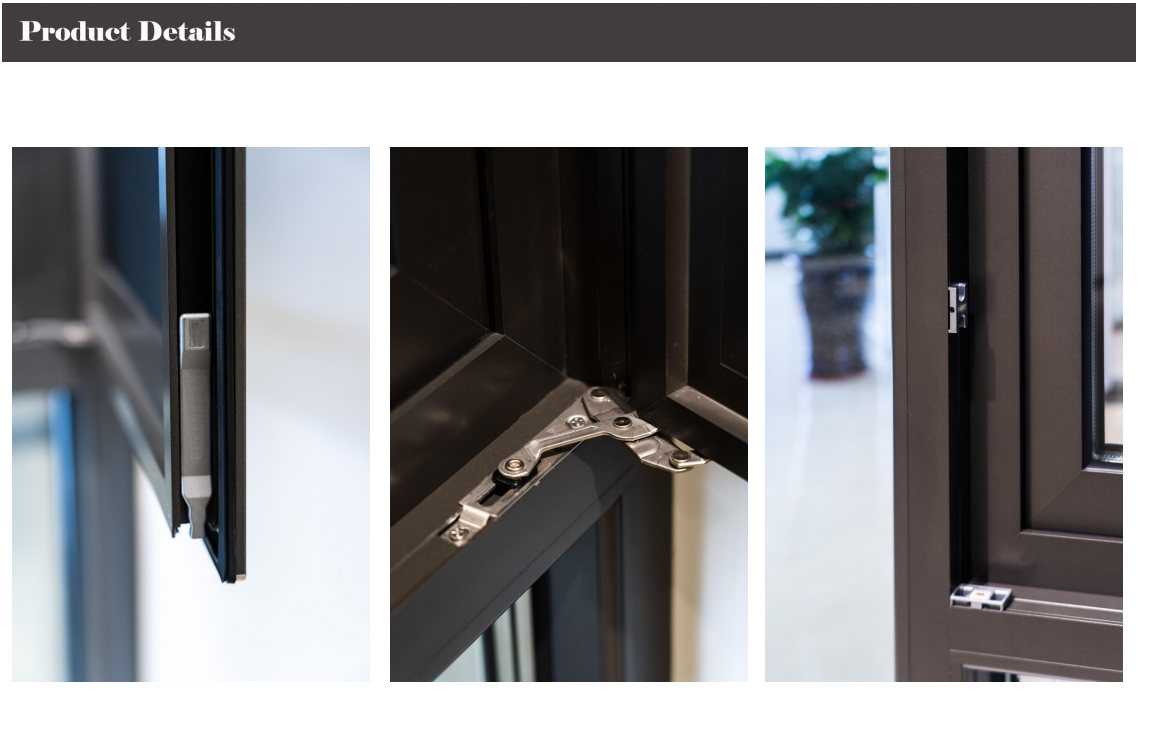 Interior Aluminium Casement Window With Stainless Steel Mesh 1.5*1.0m