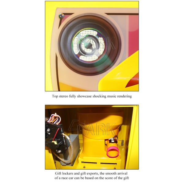 Indoor Amusement Children 100W Car Racing Game Machine