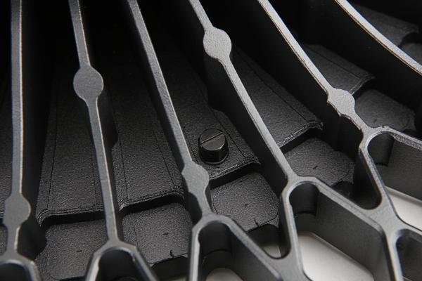 Black UFO High Bay Meanwell / Sosen Drive Round LED High Bay Air Flow Heat Sink