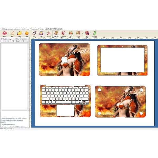 Машина для производства виниловой кожи и наклеек для ноутбуков Daqin CE