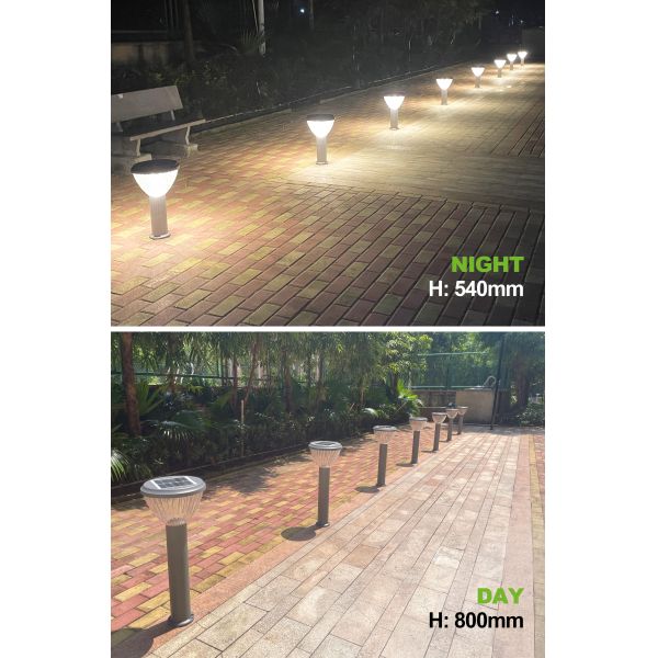 IP65 Waterproof Solar Powered Garden Lawn Pillar Lights Solar Lights For Outside