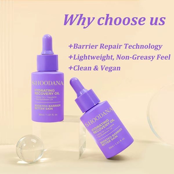 Huile pour le visage à la vitamine C végétalienne biologique et à l'acide hyaluronique ODM Cosmetics