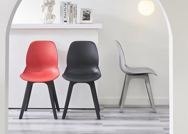 51cm 81cm Coloured Plastic Dining Chairs Waterproof Apple Chair