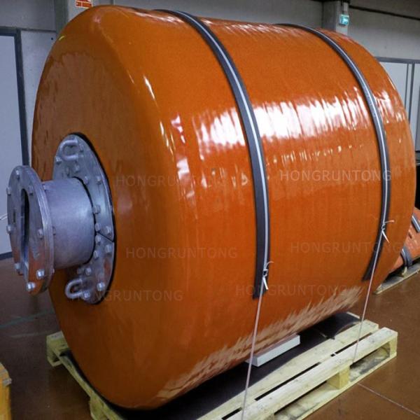 Boia de suporte de cadeia de polietileno através de uma boa de tipo para portos / construção naval