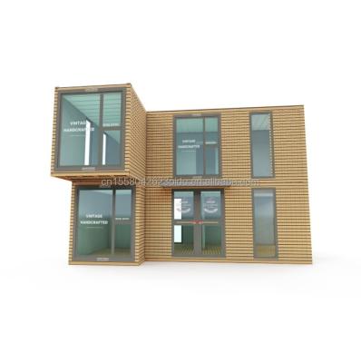 Maison agricole préfabriquée moderne à deux étages pour bureaux en plein air résidentiel en panneau sandwich et en acier galvanisé