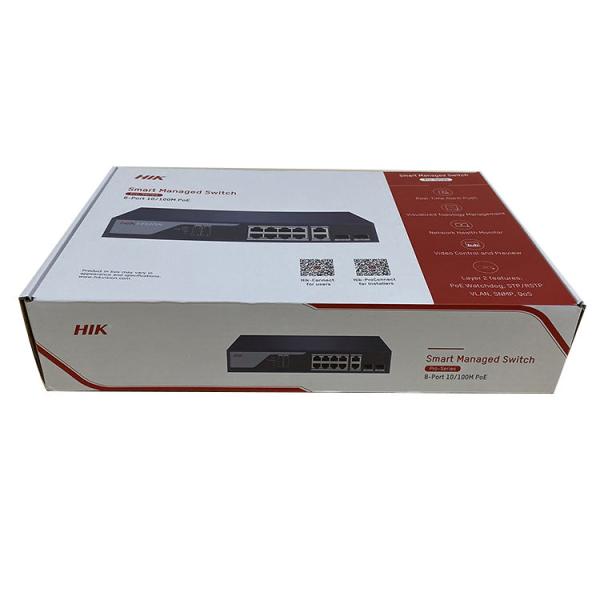 Switch de red Ethernet Hik Brand DS-3E1310P-SI de 8 puertos Fast Ethernet Smart POE