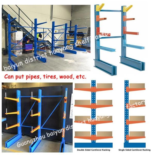 Sgs Medium Duty Cantilever Rack 3000kg Single Sided Cantilever Racking