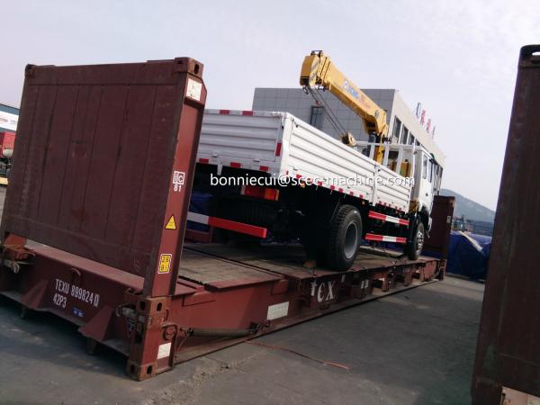 Mini guindaste montado do caminhão XCMG SQ5SK3Q 12.6m dos guindastes trator telescópico de 5 toneladas