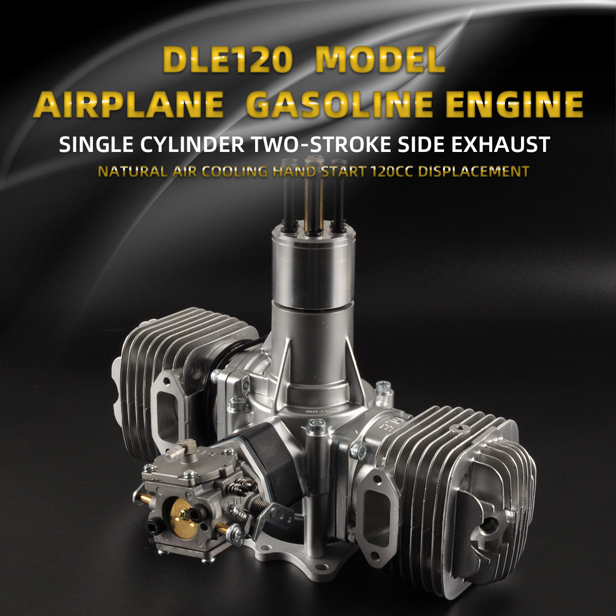 DLE120 RC Model Aircraft Gas Engine For Remote Control Gasoline Airplane 12HP 7500RPM Enige Parts