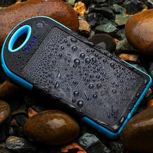 Universal 12000mah Waterproof Solar Power Bank battery Charger For iPhone LG MI