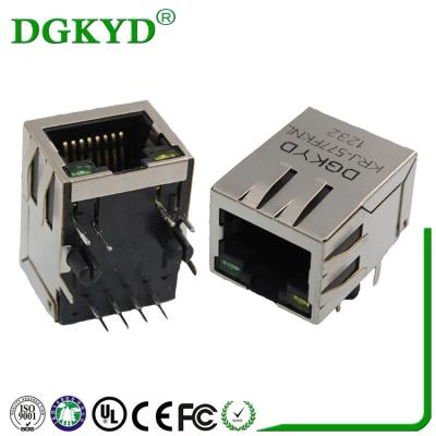 10 PIN RJ45 With Integrated Magnetics Gigabit Cat 6 RJ45 Connector