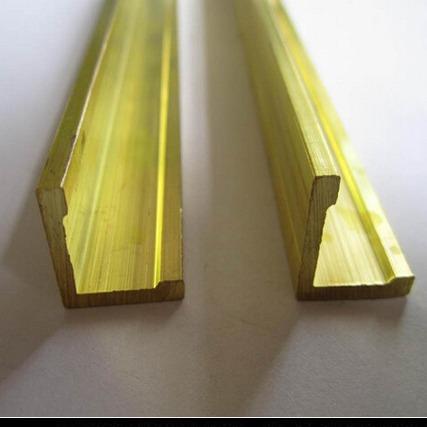 13ft Length Brass Extrusion Profiles , Anti Slip Brass Tile Edge Trim