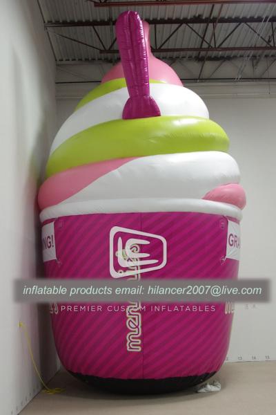 outdoor inflatable big advertising ice cream model for sale