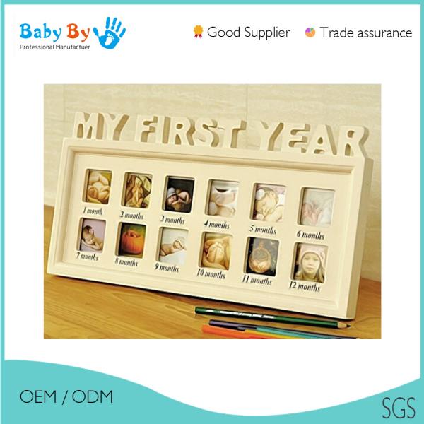 Compact Size Baby First 12 Months Photo Frame With Soft And Non Toxic Material