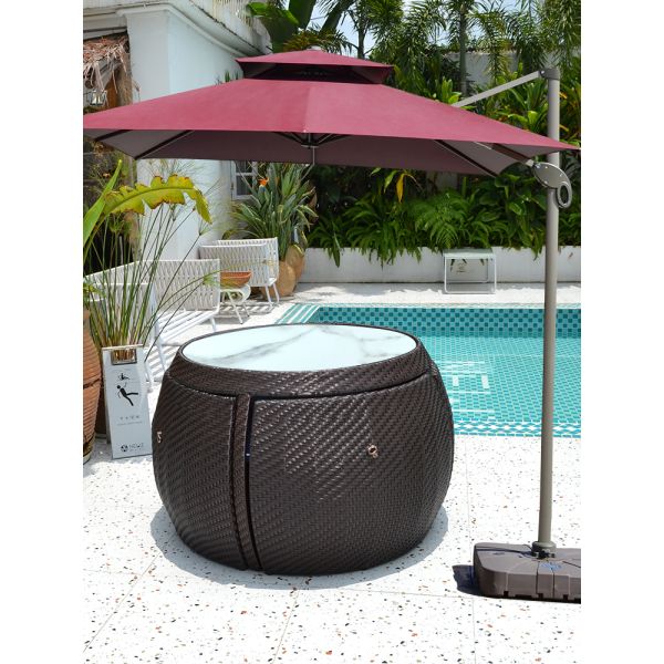 Modern Outdoor Furniture Garden Patio Set Customized Color Wicker Dining Chair Table Sets