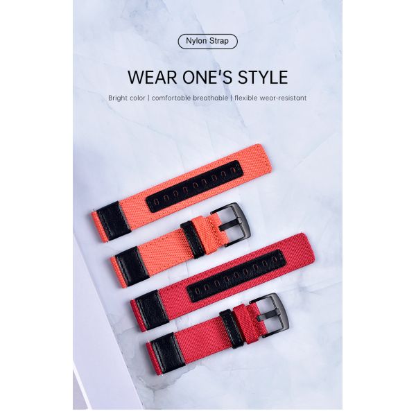Classic Adjustable Nylon Strap · Customizable Logo