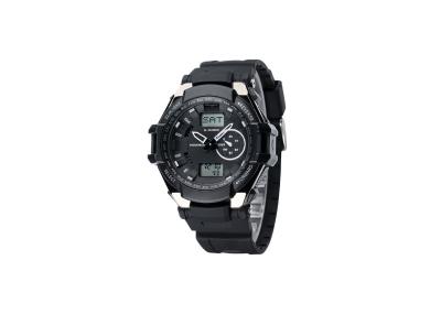 Shock Resistant Children Black Analog Digital Watch Waterproof Stainless Steel Clasp