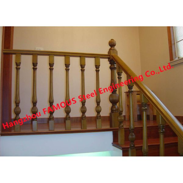 Современные перила руки лестницы 1000mm, поручни 3FT деревянные для крытых лестниц