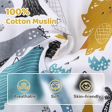 Muslin Cotton Infant Car Seat Canopy, Breathable Baby Carrier Cover