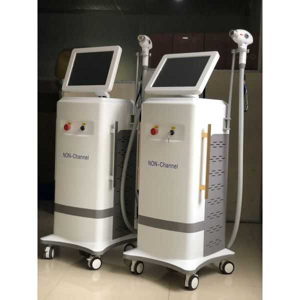 755 808 1064nm laser diode laser hair removal machine with Big spt size 23x23mm
