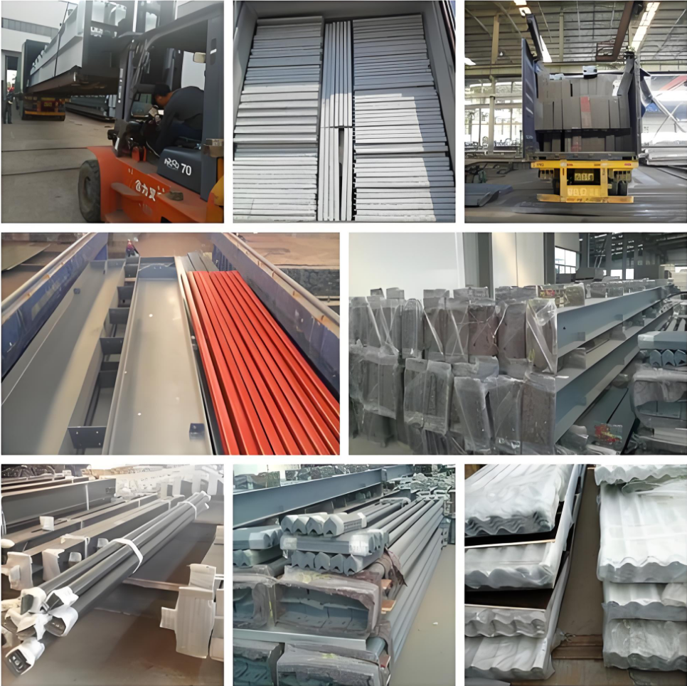 Modern Prefab Steel House Steel Frame Homes Heat Insulated