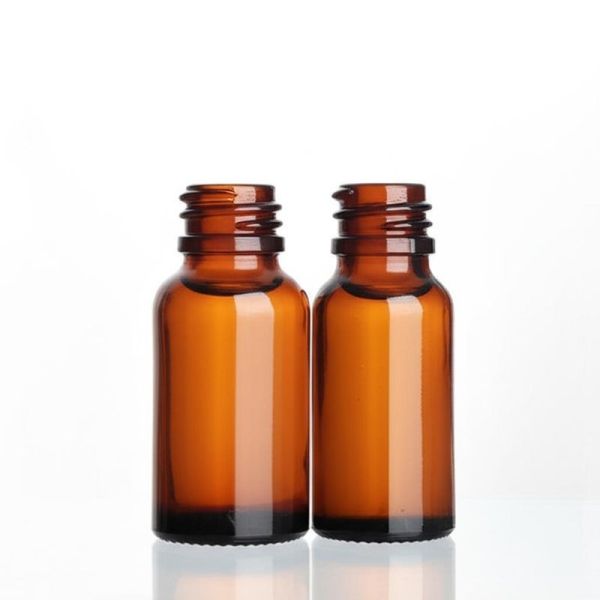 Amber Cosmetic Bottles Screw Cap Closure Type Free Sample Provided Perfect for Cosmetic Packaging