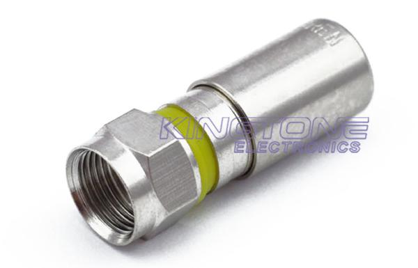 Outdoor CATV Cable with RG6 Compression Connector , 25M Antenna Coaxial Cable